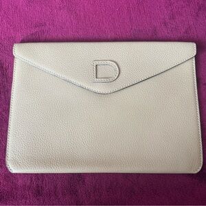Delvaux Vintage Leather Envelope Clutch Handbag, Estate Sale, One Owner Like New